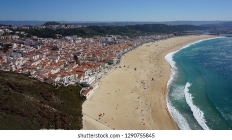 Lower Part Town Nazare Portugal Here Stock Photo 1290755845 | Shutterstock