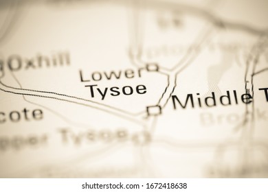 Lower Tysoe. United Kingdom On A Geography Map