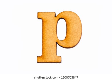 Lowercase Letter P - Piece In Wood