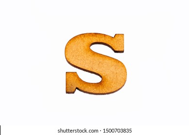 Lowercase Letter S - Piece In Wood