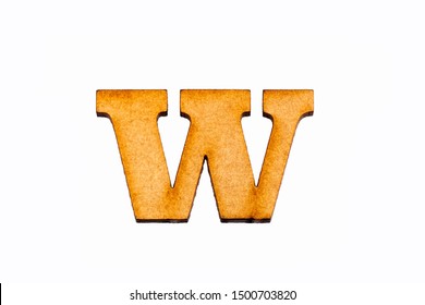 Lowercase Letter W - Piece In Wood