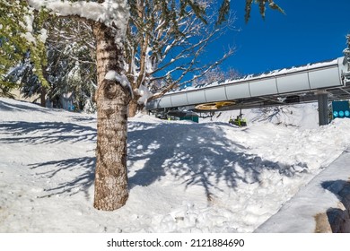 The Lowest Point Of The Lift To The Top Of Mount Hermon.