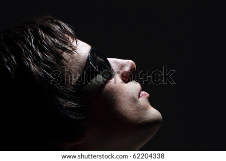 Similar – Image, Stock Photo enlightenment Man Light