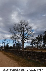 Low-lying storm clouds roll in