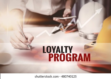 Loyalty Program Text In Frame.