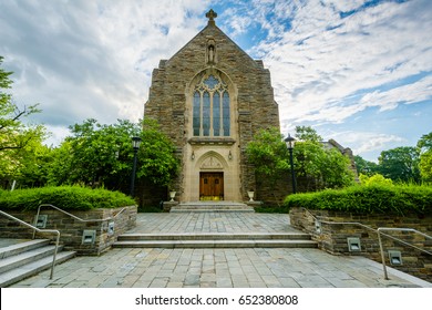 The Loyola Alumni Memorial Chapel  At Loyola University Maryland, In Baltimore, Maryland.