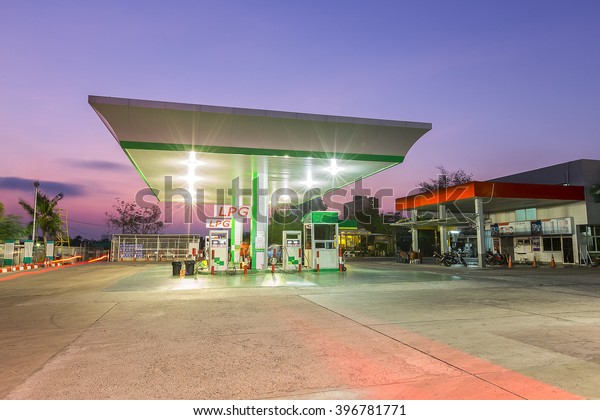 LPG (Liquid Petroleum Gas) filling station -\
cheaper gasoline\
alternative.
