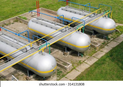 LPG Tank Farm. Refinery, Gas Plant