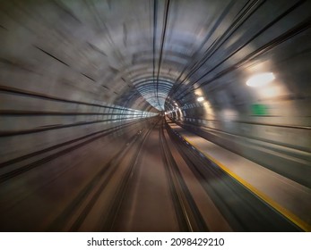 Lrt Tunnel With Fast Shutter