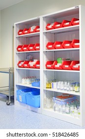 Luannan County - June 18: Medicine Cabinet In The Hospital, June 18, 2015, Luannan County, Hebei Province, China
