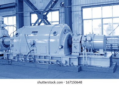 LUANNAN COUNTY - SEPTEMBER 16: The Gas Pressure Turbine Power Generation TRT Unit In The Huaxi North Iron And Steel Co. On September 16, 2011, Luannan County, Hebei Province, China. 