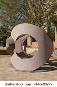 Lubbock, TX - April 13 2022: Artwork On The Campus Of Texas Tech University