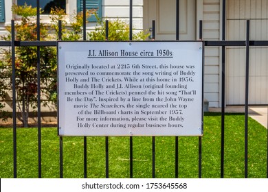 Lubbock, TX, USA - April 28, 2019: JJ Allison House Circa 1950s