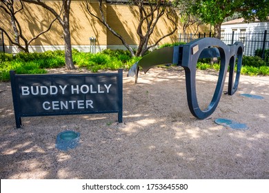 Lubbock, TX, USA - April 28, 2019: The Buddy Holly Center