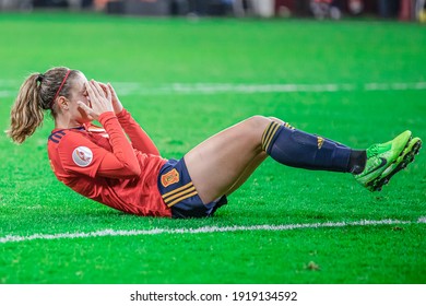 LUBLIN, POLAND - 12 NOVEMBER, 2019:  Alexia Putellas Of Spain Seen In Action During The UEFA Women's EURO 2021 Qualifying Match Between Poland And Spain.