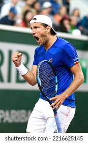 Lucas Pouille Of France During The French Open, Grand Slam Tennis Tournament On May 24, 2022 At Roland-Garros Stadium In Paris, France.