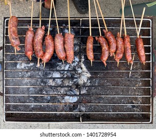 Lucban Longganisa Sausage I S Being Grilled