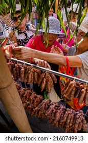  Lucban Quezon, Philippines - May 15, 2017: Pahiyas Festival is a celebration of thanksgiving for good harvest. 'Pahiyas' actually means precious offering.