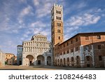 Lucca, Tuscany, Italy: the medieval Roman Catholic cathedral dedicated to Saint Martin of Tours in the old town of the ancient Tuscan city 