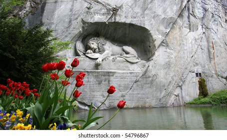 Lucerne, Switzerland, Lion Monument