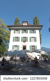 Lucerne/Switzerland - August 29 2015: Richard Wagner Museum. The House Is In The Tribschen District Of Lucerne, Switzerland, Where Richard Wagner Lived From 1866 To 1872.