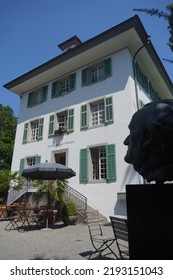 Lucerne,Switzerland-July 28,2022: Villa Of German Composer Richard Wagner In Tribschen ,Lucerne From 1866-1972. Now Runs As Now A Museum