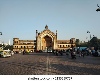 Lucknow India 21 feb 2022: Rumi Darwaza (Gate) also called known as the (Turkish Gate), Constructed in 1784 under the rule of Lucknow Nawab Asaf-ud-Daula, it is a fine example of awadhi architecture, 