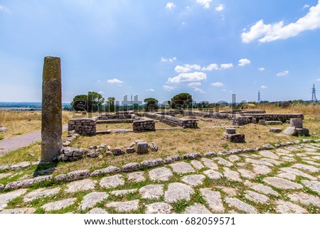 Lucus Feroniae: was an ancient sacred grove  dedicated to the Sabine goddess Feronia. It was located in Etruria, across the ancient Via Tiberina. Now is in Capena near Rome, Italy