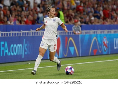 Lucy Bronze of England during the FIFA Women's World Cup France 2019 semi-final football match vs England and USA on July 2, 2019 Groupama Stadium Lyon France