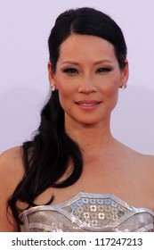 Lucy Liu At The 2012 Primetime Emmy Awards Arrivals, Nokia Theater, Los Angeles, CA 09-23-12