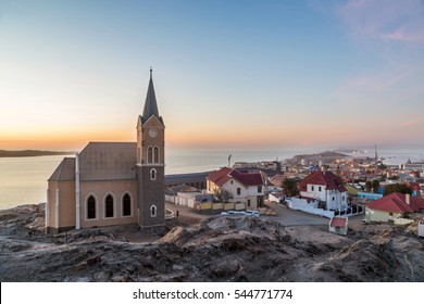 Luderitz City At Sunset, Namibia, Africa