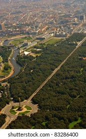 Luftbild, Berlin Tiergarten und Regierungsviertel