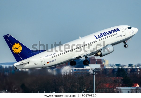 Lufthansa Boeing Taking Off Berlin Stock Photo Edit Now