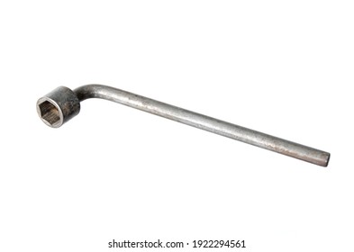 A Lug Wrench Isolated On White Background.