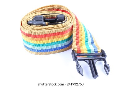 Luggage Strap On White Background