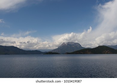 Luguhu Lake And Mountain