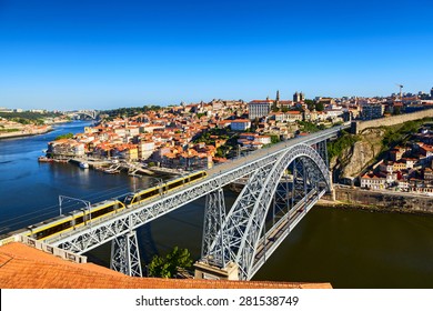 luis bridge in the city of porto