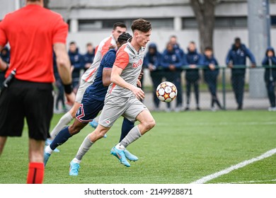 Luka Reischl During A UEFA Youth League (U19) Football Match Between Paris Saint-Germain (PSG) And RB Salzburg (FC) On March 16, 2022 In Saint-Germain-en-Laye, France.