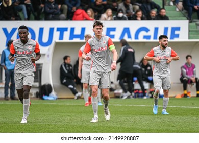 Lukas Wallner During A U19 Football Match Between Paris Saint Germain (PSG) And RB Salzburg (FC) On March 16, 2022 In Saint-Germain-en-Laye, France.