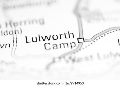 Lulworth Camp. United Kingdom On A Geography Map