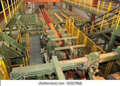 A Lumber Mill, Showing Processing Of Wood