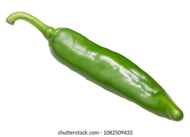 Lumbre Green Chili Pepper Or Hatch Double-X Hot Chile. Numex Or New Mexican Pod Type