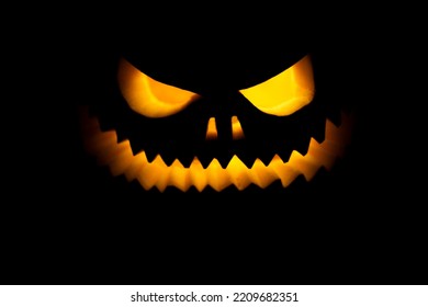 Luminous Jolly Roger Outline On Black Background, Halloween Symbol Isolate On Black