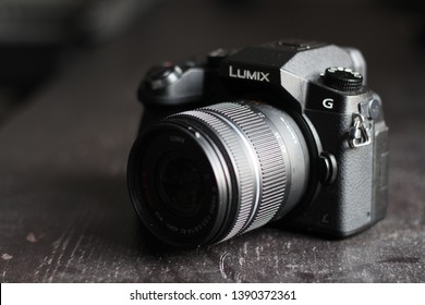 Lumix Camera On Black Table