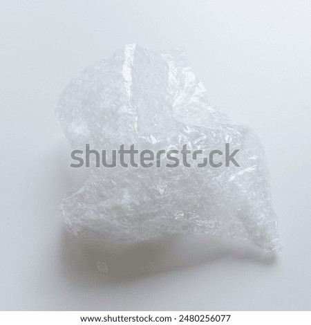 lumpy of plastic shockproof on white background