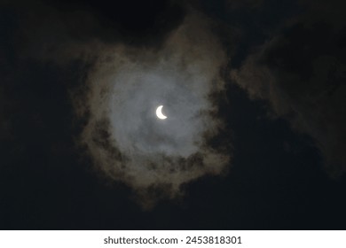 Lunar Eclipse at A Day, file no Original taken by Nikon D3100 with lens tele 18-300 mm 