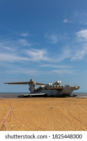 Lun-class Ekranoplan On The Caspian Sea