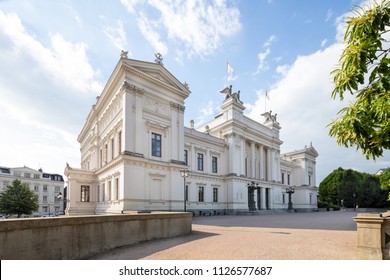 Lund, Sweden - Jun 20, 2018: Lund University Main Building Side View.