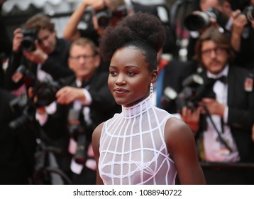 Lupita Nyongo  attends the screening of 'Sorry Angel' during the 71st annual Cannes Film Festival at Palais des Festivals on May 10, 2018 in Cannes, France.