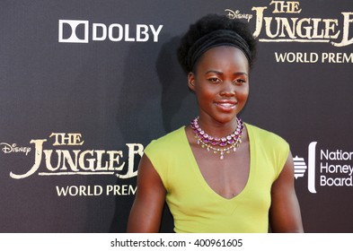 Lupita Nyong'o at the Los Angeles premiere of 'The Jungle Book' held at the El Capitan Theatre in Hollywood, USA on April 4, 2016.